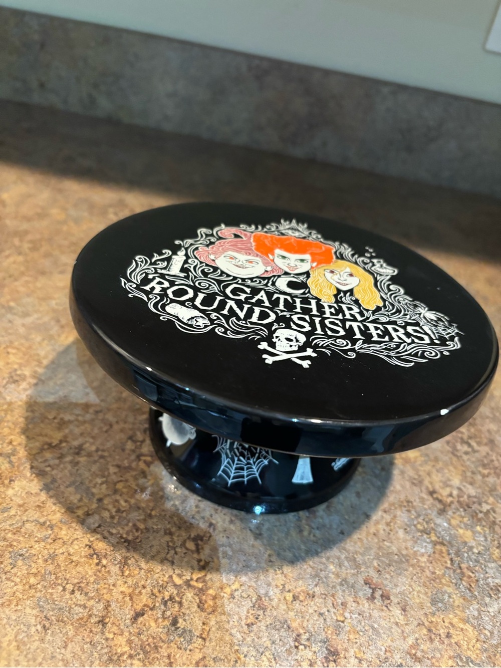 Hocus Pocus Gather Round Sisters Cake Stand Halloween home decor